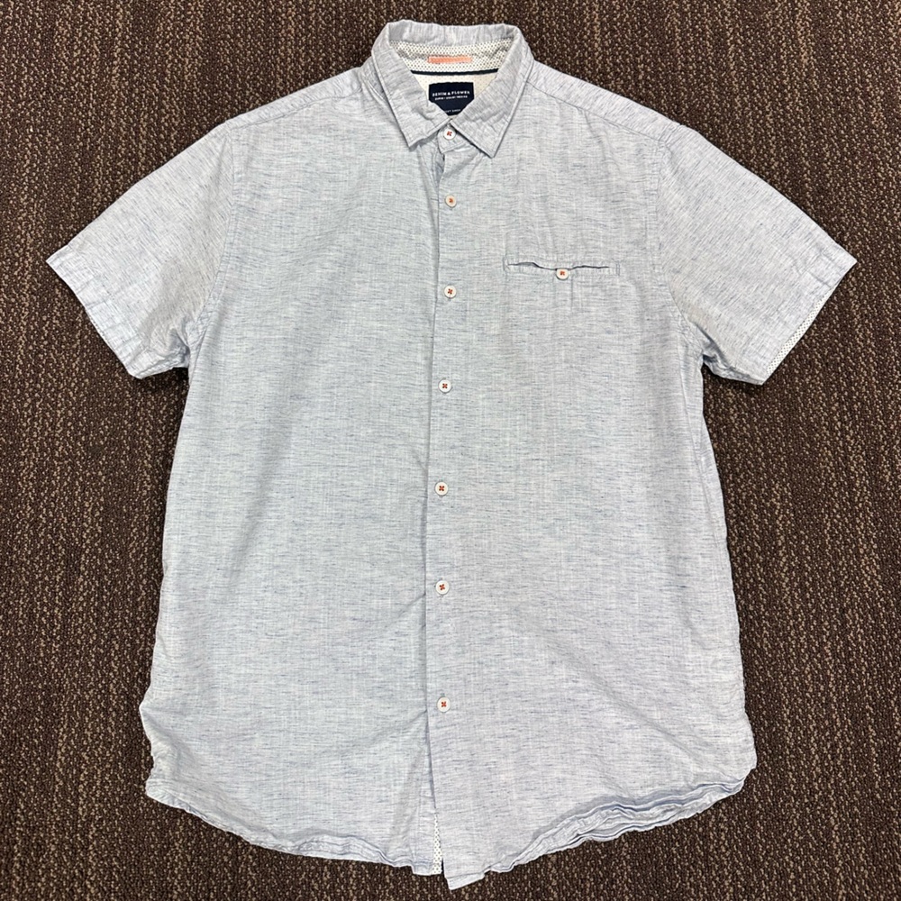 Denim & Flower - Light Gray Polo